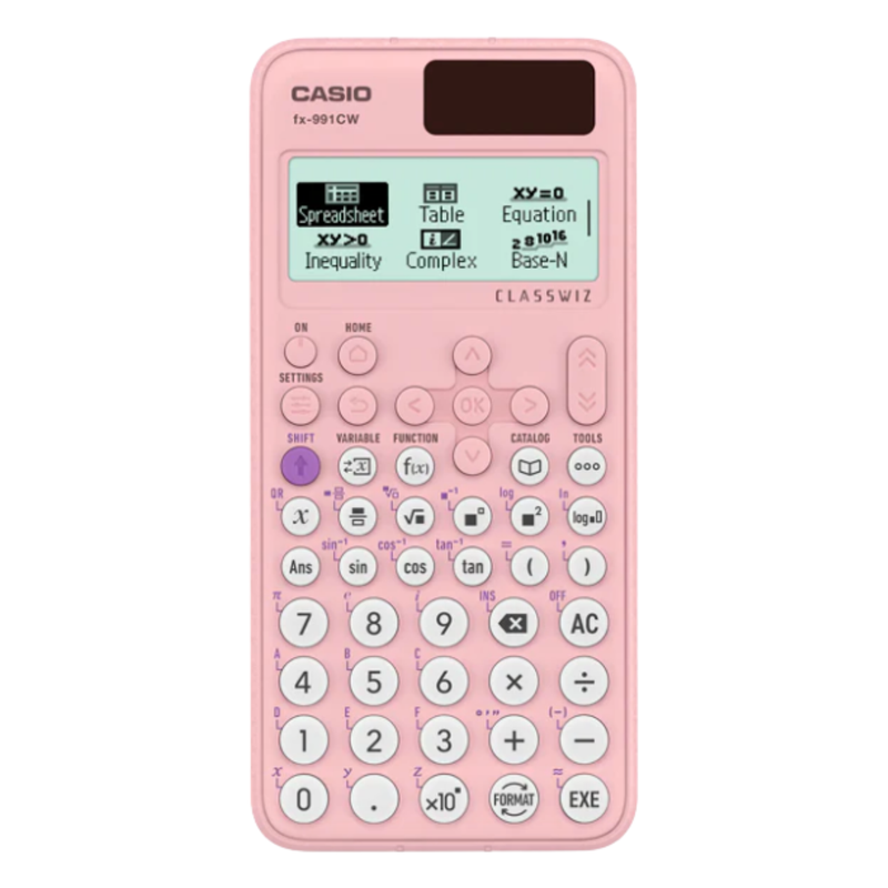 CALCULADORA CIENTIFICA ROSADA CASIO FX-991 LACW-PK