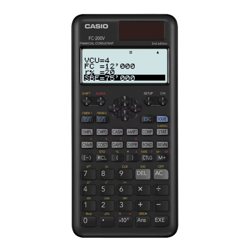 CALCULADORA FINANCIERA CASIO FC200V-2
