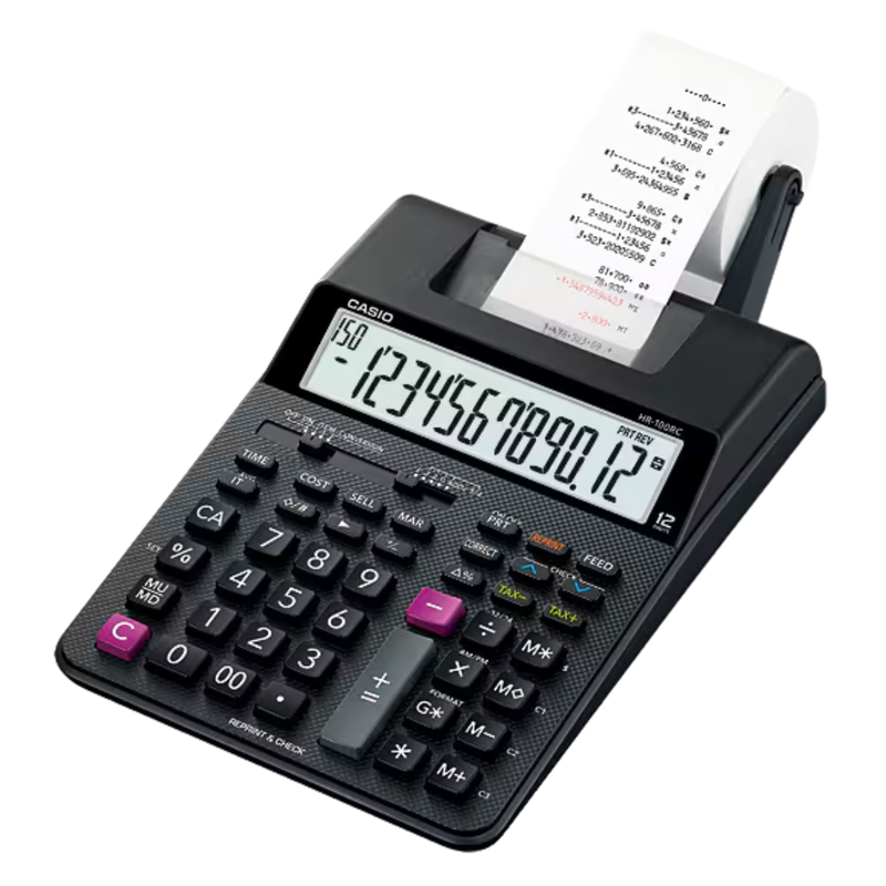 SUMADORA CASIO HR-100RC BK