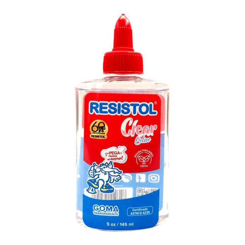 GOMA LIQUIDA TRANSPARENTE 140ML 5OZ RESISTOL 1 UD