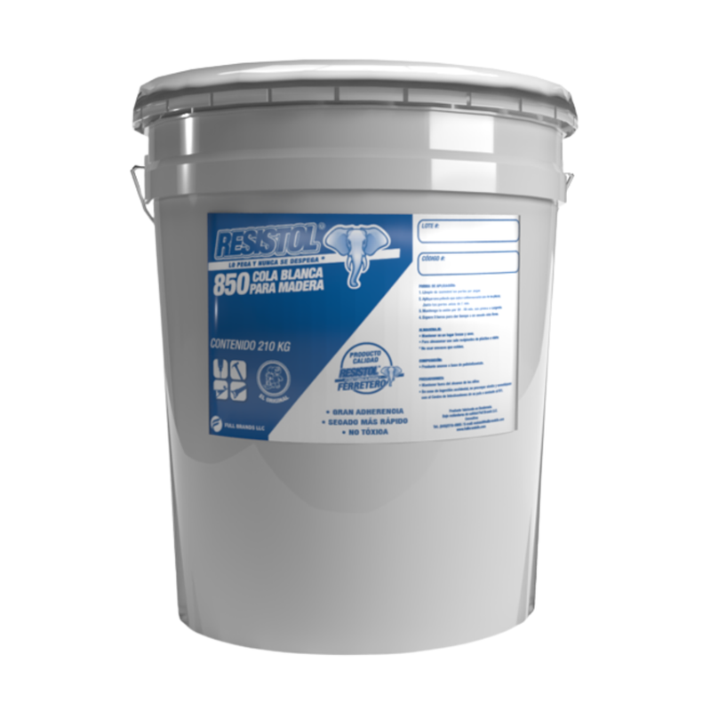 COLA BLANCA 850 CUBETA GRANDE RESISTOL FERRETERO 1 UD