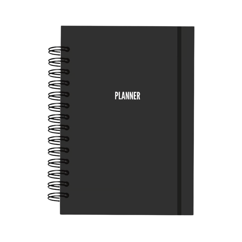 CUADERNO PLANIFICADOR MENSUAL NEGRO UNIDAD