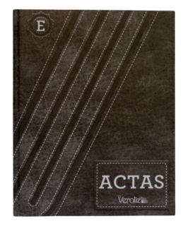 ACTAS 200 FOLIOS VEROLIZ CUADERNO COSIDO