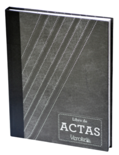 ACTAS 500 FOLIOS VEROLIZ CUADERNO COSIDO