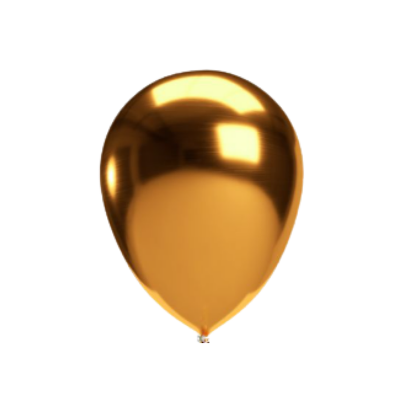 GLOBO No. 12 DORADO KARYMA BALLOONS (50 UDS)