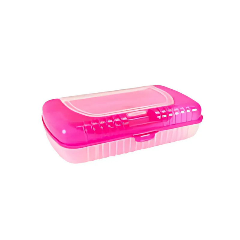 CARTUCHERA PLASTICA GRANDE DOBLE SABLON