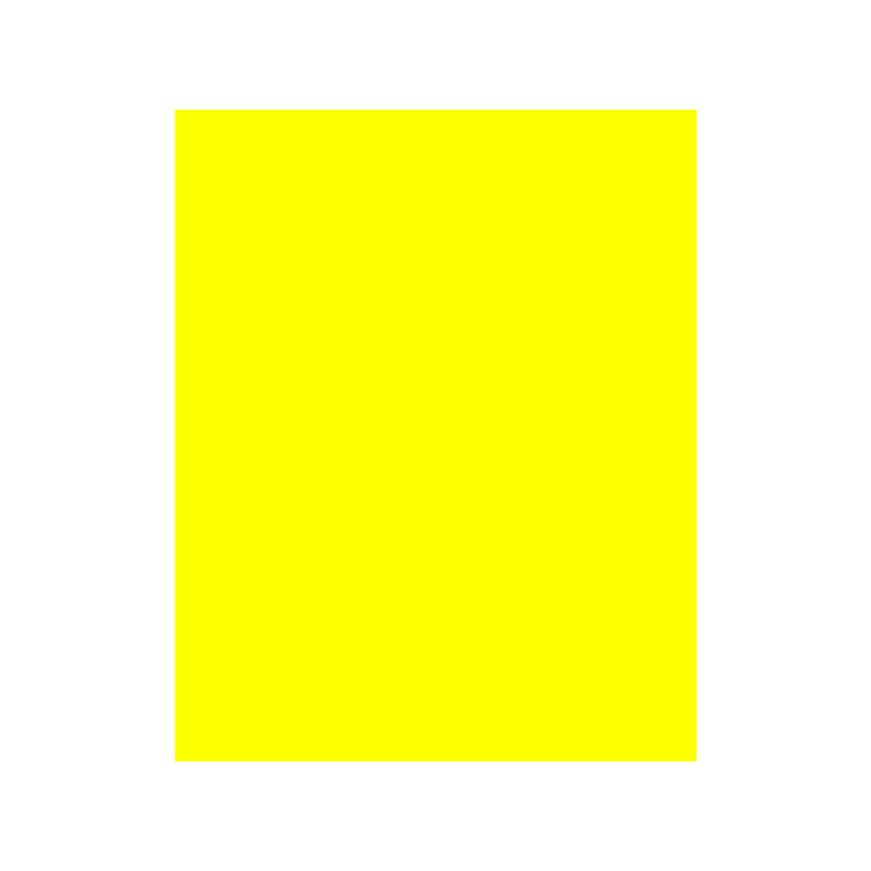 CARTULINA  SATINADA AMARILLO NEON AMPO PAQ 25