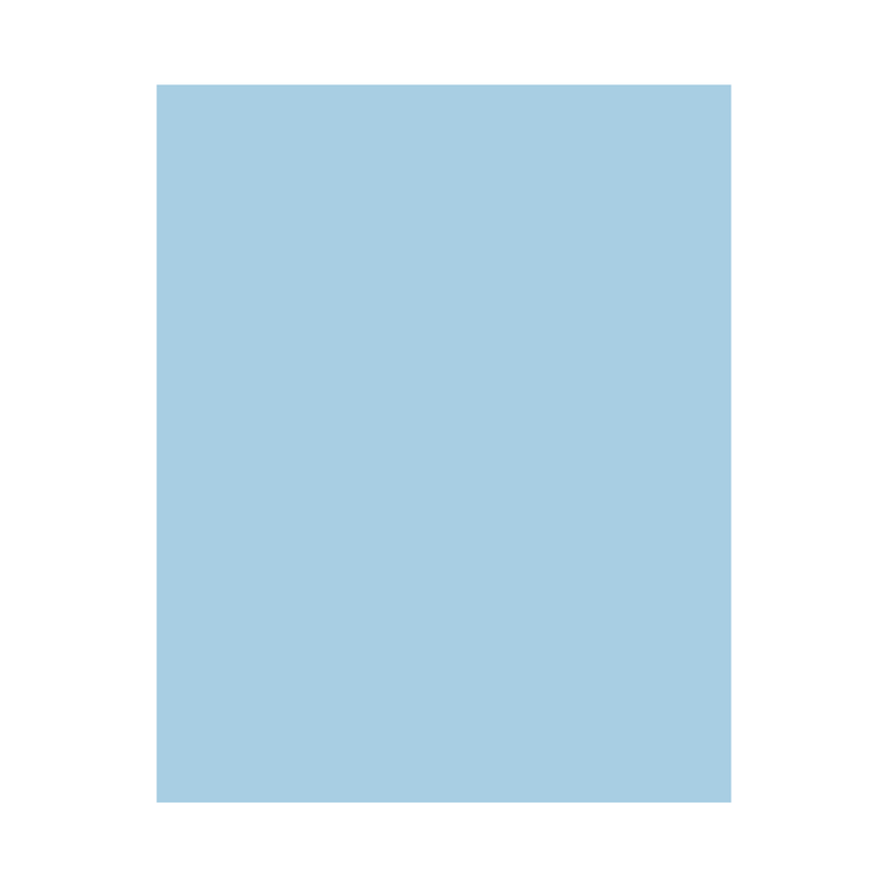 CARTULINA BRISTOL CELESTE T/CARTA (PAQ 100)