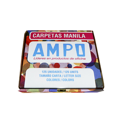 FOLDER CARPETA MANILA AMPO T/CARTA COLOR  (CJ125)