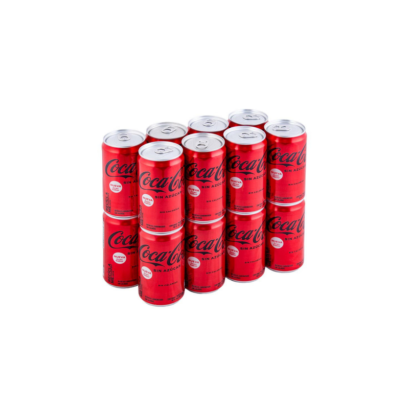 COCA COLA MINI 237ML S/AZUCAR X16 UNIDADES