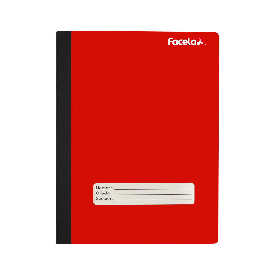 CUADERNO FACELA GRANDE 100H UNICOLOR UNIDAD