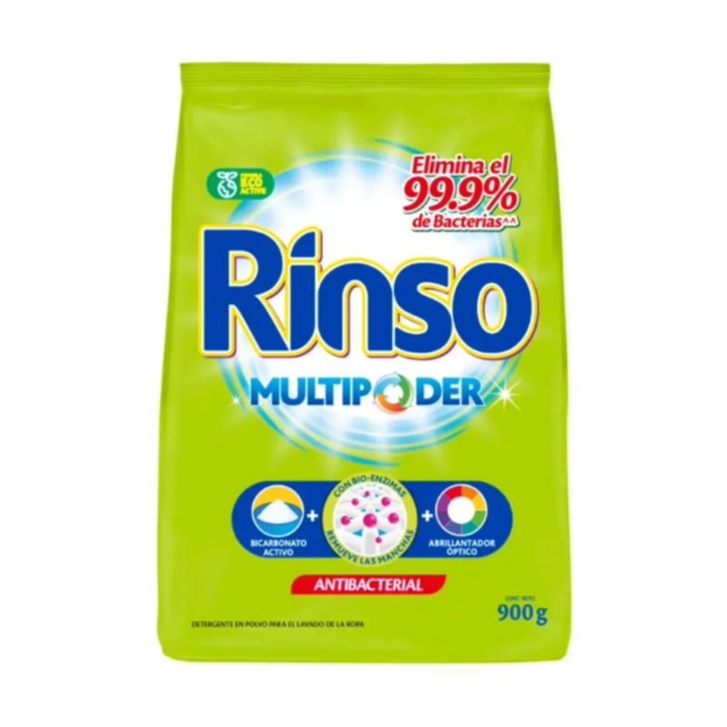 DETERGENTE RINSO POLVO 900GRS