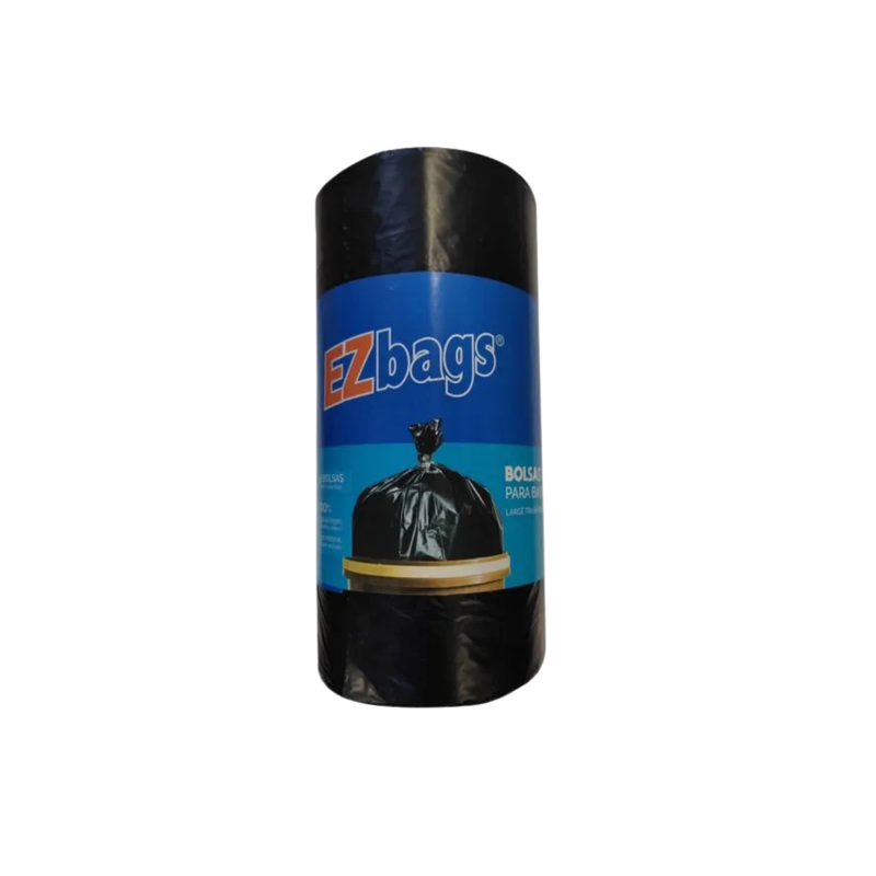 EZBAGS BOLSA BASURA ROLLO NEGRA GRANDE 25 UNIDADES