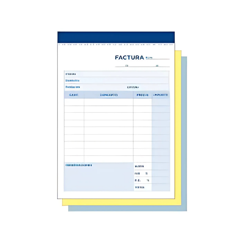 FACTURERO TRIPLICADO QUIMICO GRANDE