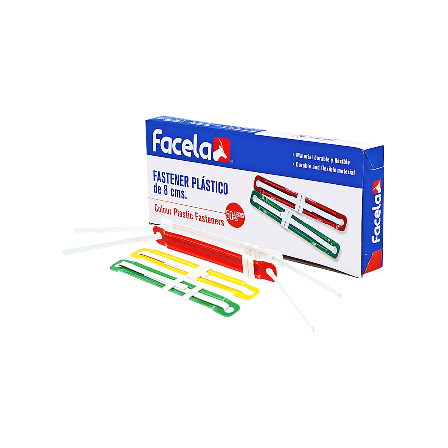 FASTENER PLASTICO 8CM FACELA (CJ 50)