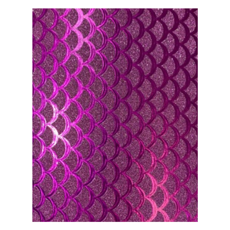 FOAM BRILLANTE T/CARTA ESCAMAS SIRENA MAGENTA 10H