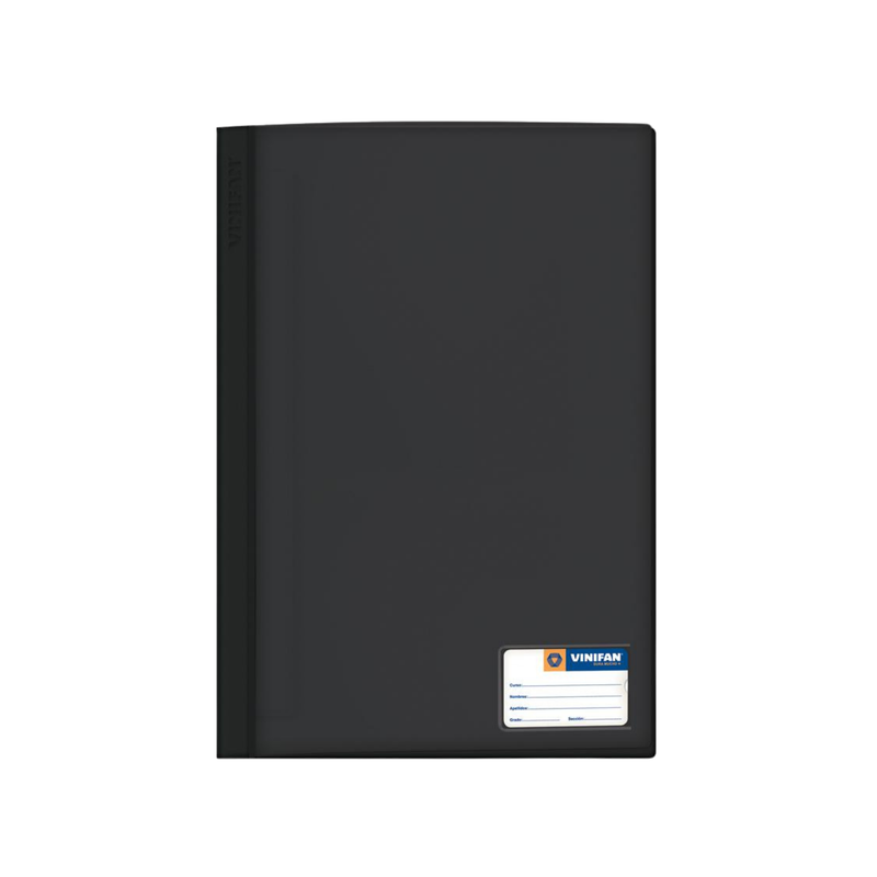 FOLDER STARFILE BITONO CARTA NEGRO (PAQ 25)