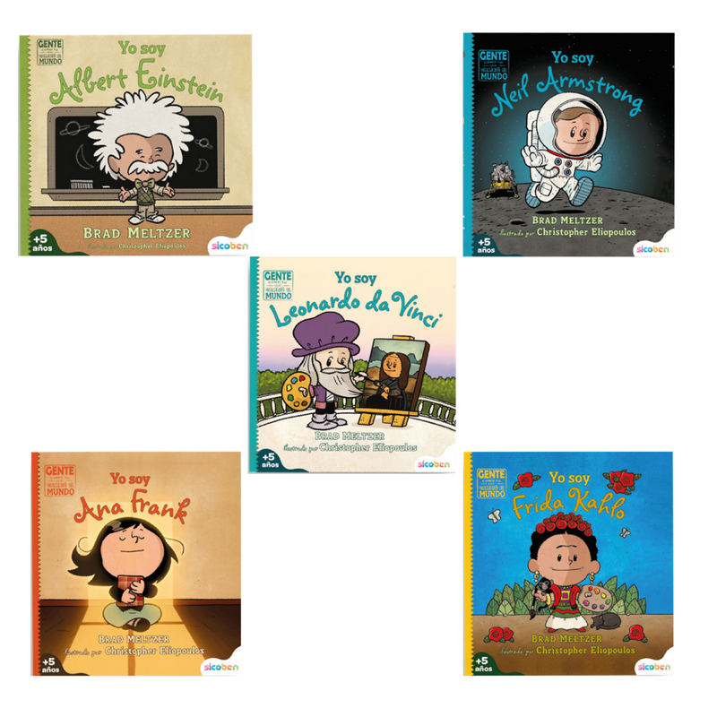 GENTE COMO TU CAMBIO EL MUNDO- TAPA DURA - 40 PAG- FULL COLOR 20X20 CM +DISPLAY DE EXHIBICION SICOBEN