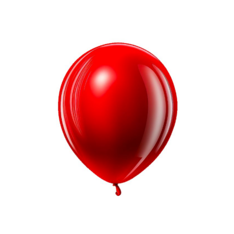 GLOBO DE FIESTA  ROJO (50U)