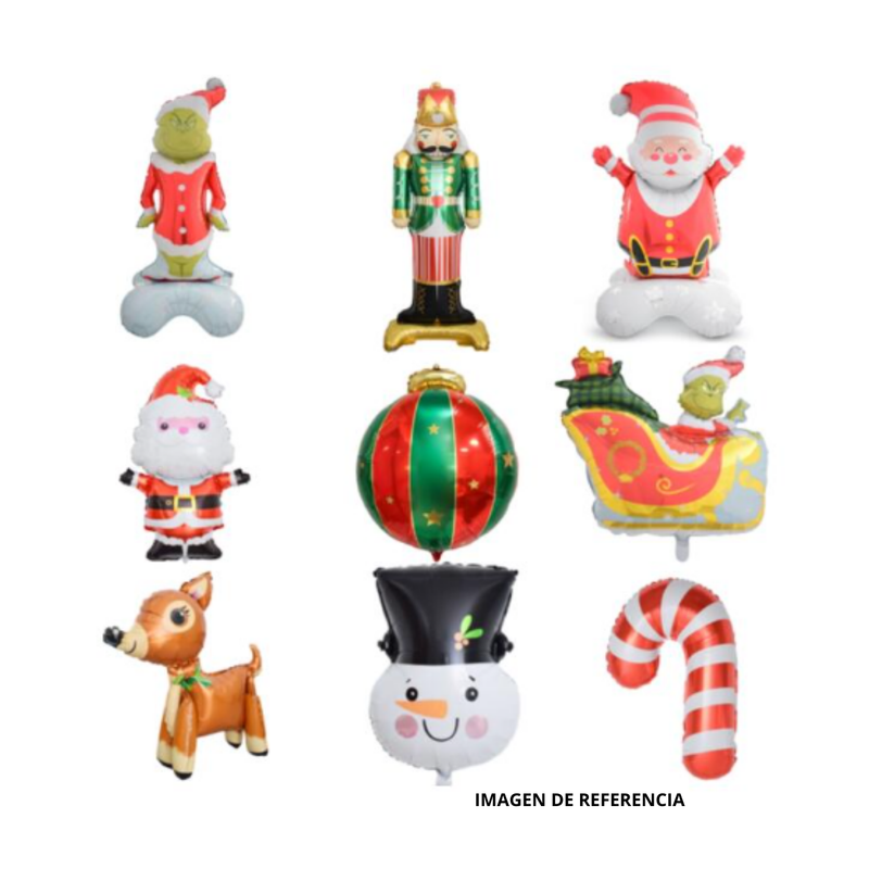 GLOBO FIGUERAS NAVIDEÑAS UNIDAD
