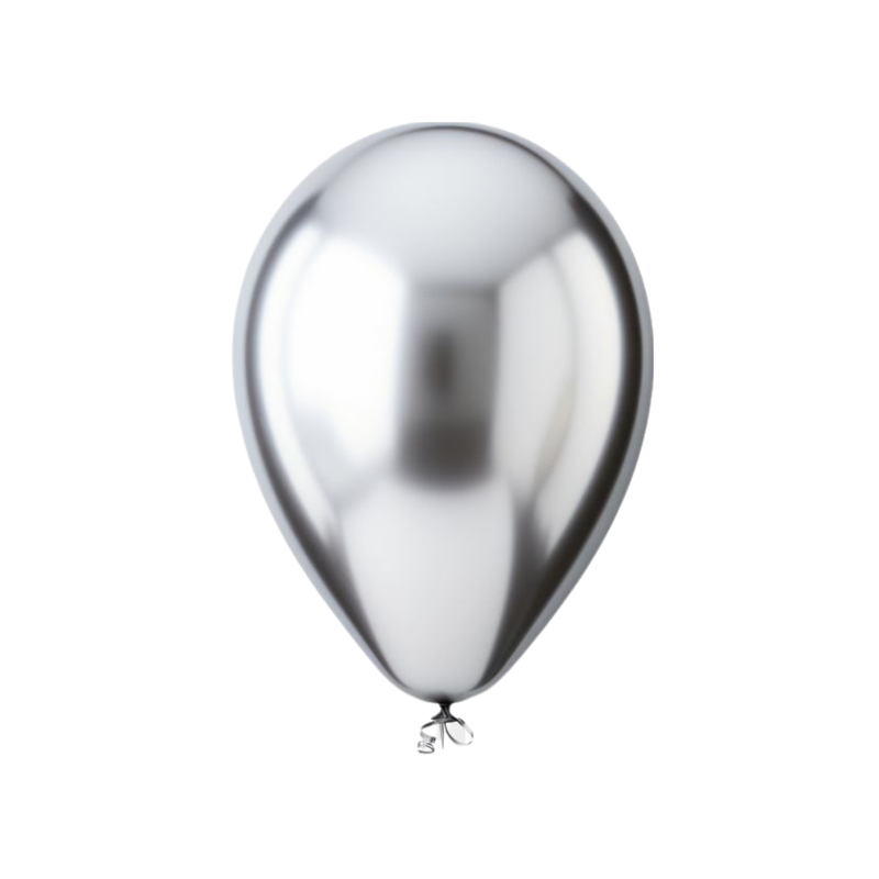 GLOBO No. 12  PLATA REFLEX SEMPERTEX (50 UDS)