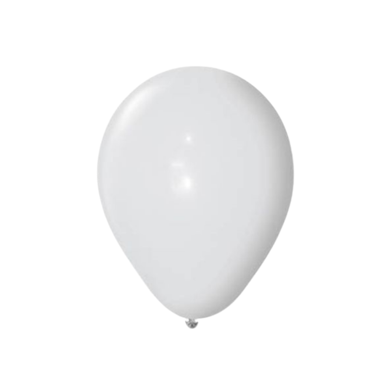 GLOBO No. 12 BLANCO KARYMA BALLOONS (50 UDS)