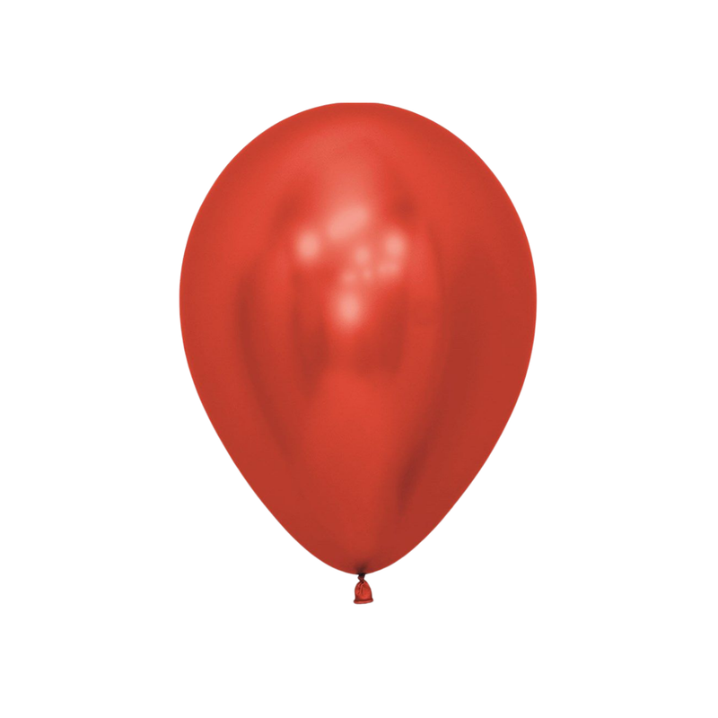 GLOBO No. 12 ROJO CROMADO (50 UDS)