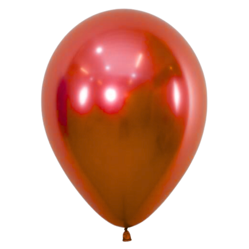 GLOBO No. 12 ROJO CROMADO (50 UDS)