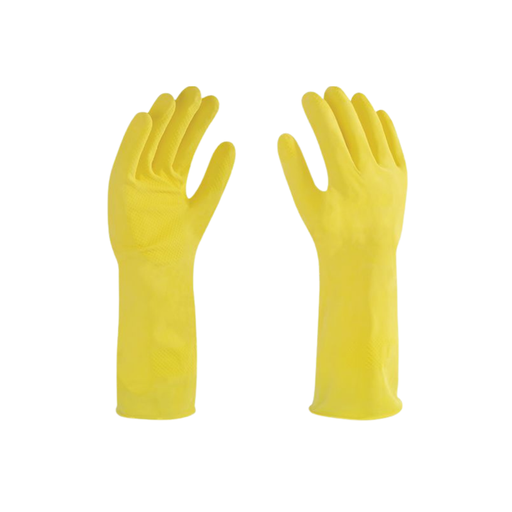 [OFF-GTG01] GUANTE DESECHABLE HULE THINK GREEN AMARILLO T/M PAQ (2)