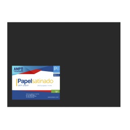 [PS-NG] PAPEL SATINADO NEGRO (PAQ 50)