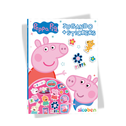 [OFF-BP-H-CS-4356] JUGANDO + STICKERS PEPPA PIG 27X20CM- 24 PAG + 1 STICKERS SICOBEN