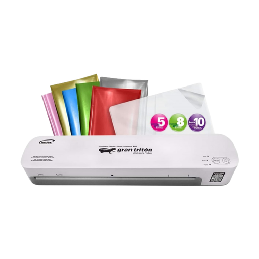 [OFF-TRITON] LAMINADORA ELECTRICA GRAN TRITON DOBLE CARTA 10 MIL 2 RODILLOS