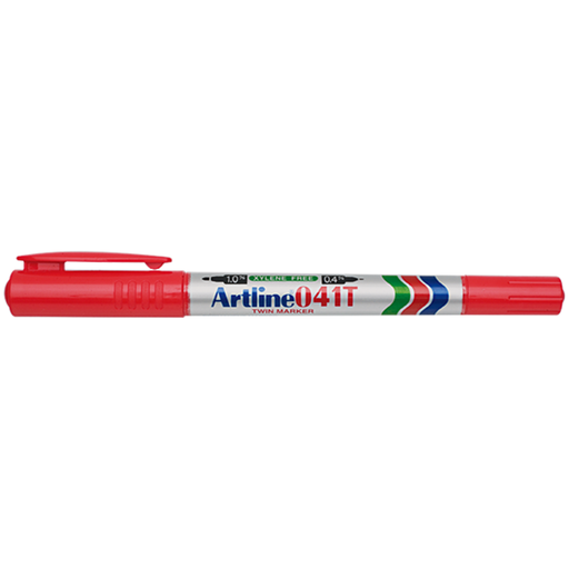 [OFF-41R] MARCADOR DES. ARTLINE 41 DOBLE PTA. 1-0.4mm ROJO