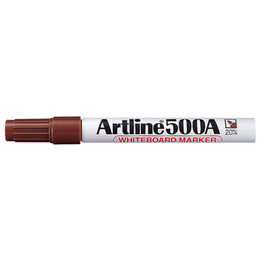 [OFF-500C] MARCADOR P/PIZARRA REC. BALA ARTLINE 500 CAFE