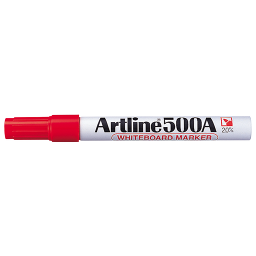 [OFF-500R] MARCADOR P/PIZARRA REC. BALA ARTLINE 500 ROJO