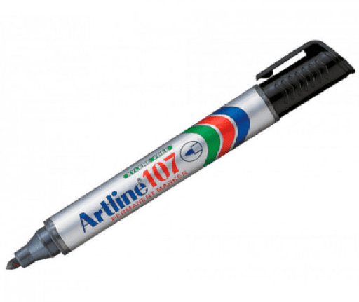 [OFF-107N] MARCADOR PERM. DESECH. BALA ARTLINE 107 NEGRO