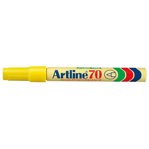 [OFF-70AM] MARCADOR PERM. RECARG. BALA ARTLINE 70 AMARILLO