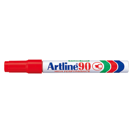 [OFF-90R] MARCADOR PERM. RECARG. BISELADO ARTLINE 90 ROJO