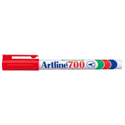 [OFF-700R] MARCADOR PERM.REC. BALA ARTLINE 700 ROJO  0.7mm