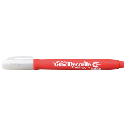 [OFF-3R] MARCADOR PTA. PINCEL DECORITE ROJO ARTLINE