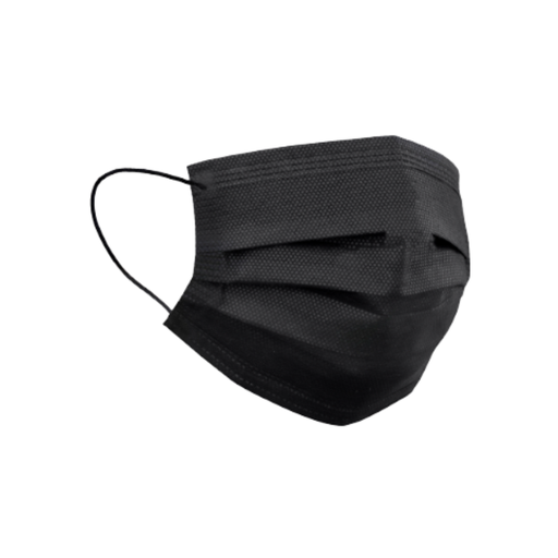 MASCARILLA BASICA NEGRA PAQ (50)