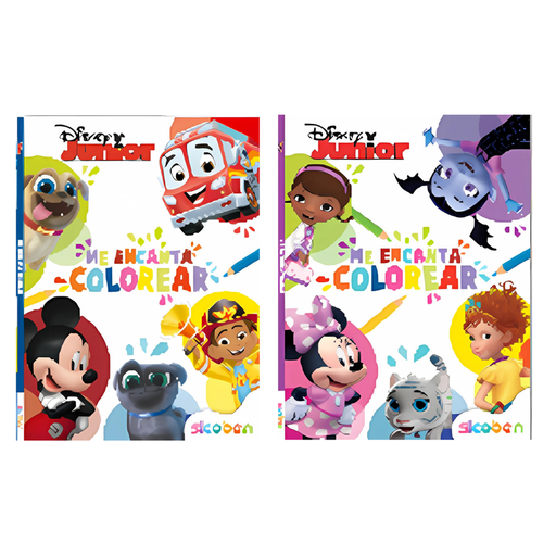 [OFF-D-3296] ME ENCANTA COLOREAR DISNEY JUNIOR/ LIBROS DE ACTIVIDADES -64 PAG SICOBEN
