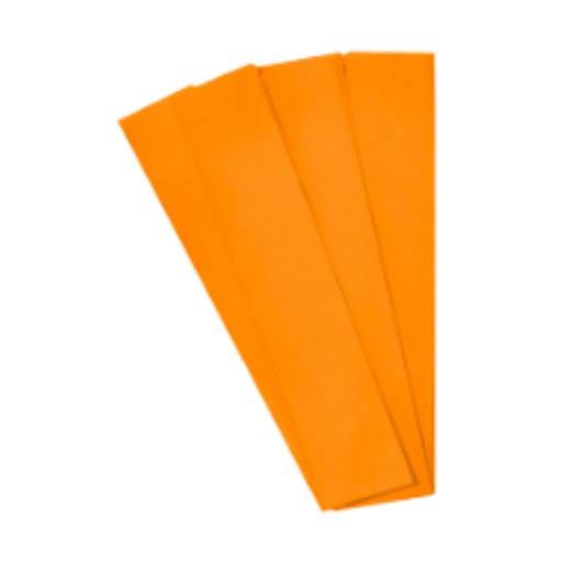 [AP-80NA] PAPEL CREPE NARANJA 50 X 200cm (PAQ 10)
