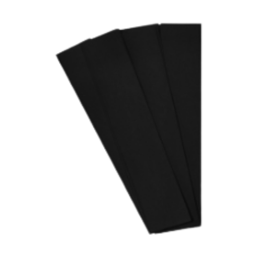 [80NE] PAPEL CREPE NEGRO 50 X 200cm (PAQ 10)