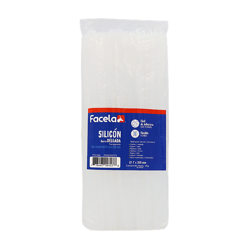 [OFF-7478] BARRA DE SILICON DELGADA 7X300 MM 1KG FACELA