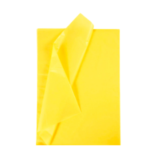 [81AM] PAPEL SEDA AMARILLO 50 X 70 CM. 17 grs 50 H