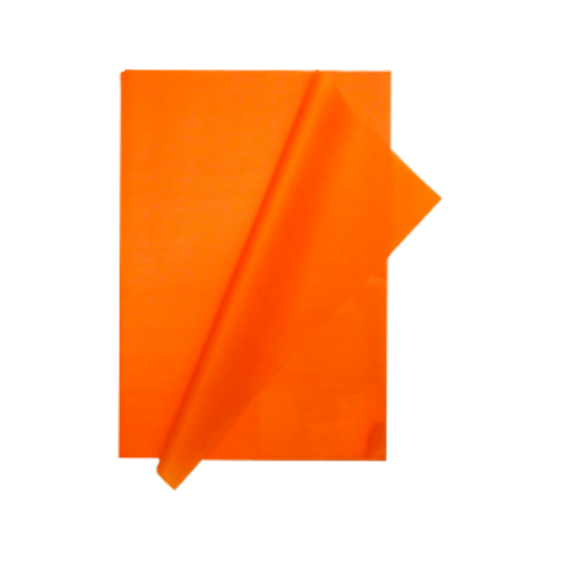 [81NA] PAPEL SEDA NARANJA 50 X 70 CM. 17 grs 50 H