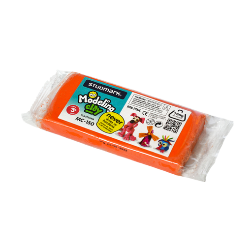 [ST-MC-150-F] PLASTILINA BARRA 150G NARANJA