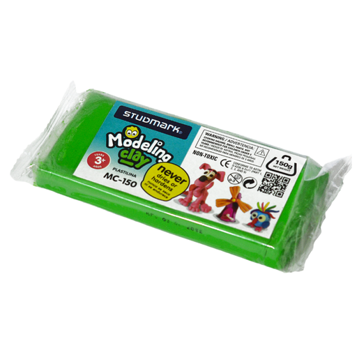 [ST-MC-150-K] PLASTILINA BARRA 150G VERDE LIMON STUDMARK