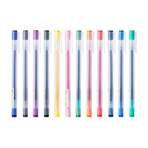 [OFF-G119-12C] PLUMA EN GEL BLISTER 12 COL. 0.5 DELI